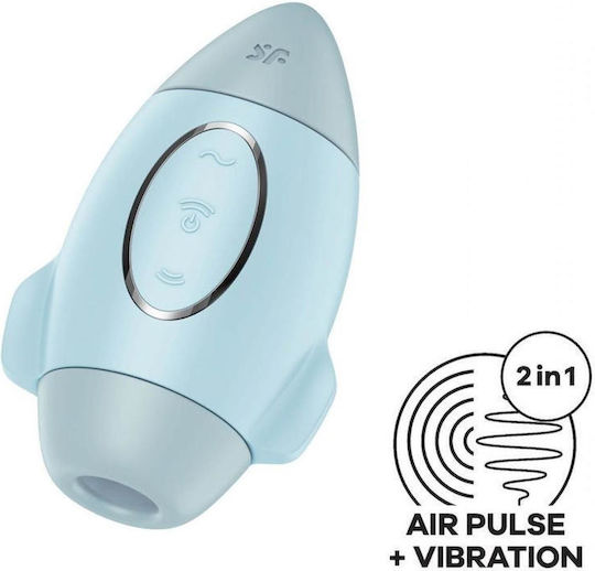 Satisfyer Mission Control Αναρροφητής Αιδοίου με Δόνηση Μπλε
