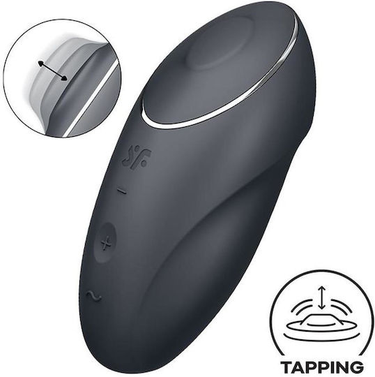 Satisfyer Tap Climax 1 Αναρροφητής Αιδοίου & Κλειτορίδας με Δόνηση Μαύρος
