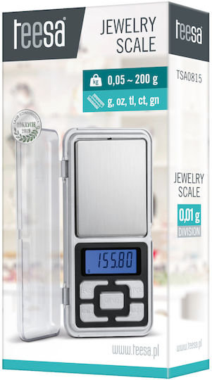 Electronic Precision Commercial Scale with Weighing Capacity of 0.2kg and Division 0.01gr