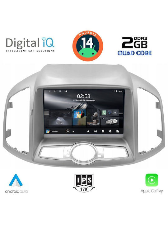 Digital IQ Ηχοσύστημα Αυτοκινήτου για Chevrolet Captiva 2012 (Bluetooth/USB/AUX/WiFi/GPS/Apple-Carplay/Android-Auto) με Οθόνη Αφής 9"