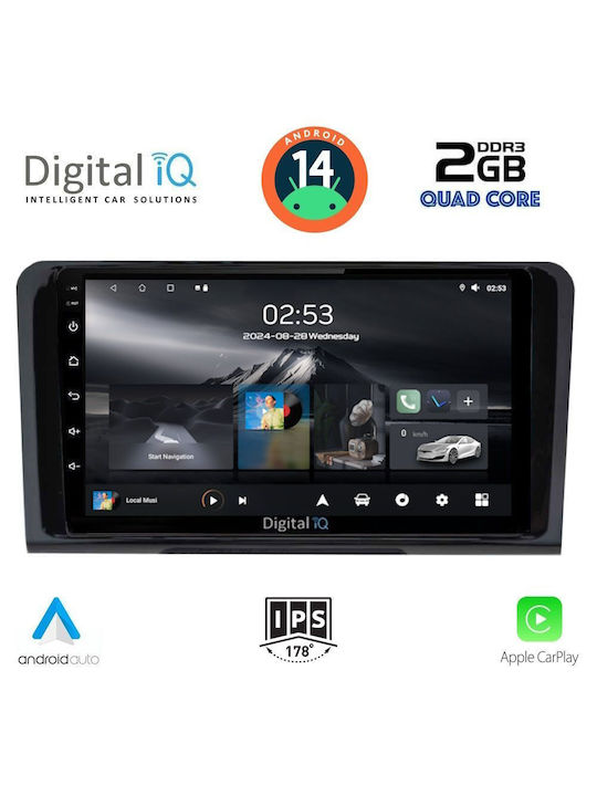 Digital IQ Car Audio System for Mercedes-Benz ML / GL Class 2005-2011 (Bluetooth/USB/AUX/WiFi/GPS/Apple-Carplay/Android-Auto) with Touch Screen 9"