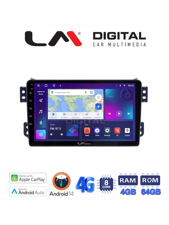 LM Digital Sistem Audio Auto pentru Opel Agila Suzuki Înălțime / Afișare 2008+ (Bluetooth/USB/WiFi/GPS/Apple-Carplay/Android-Auto) cu Ecran Tactil 9"