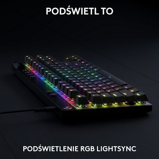 Logitech Pro X TKL Rapid Гейминг Клавиатура Без ключове с Magnetic суичове и RGB подсветка (Английски US)