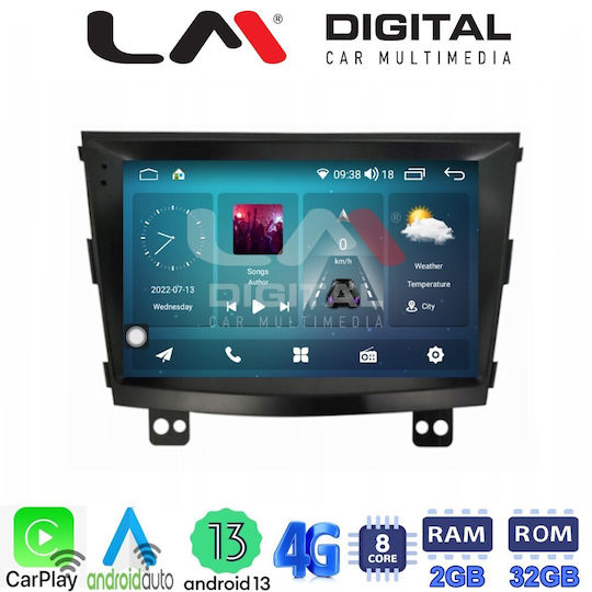 LM Digital Car Audio System for Ssangyong Tivoli Tivoli / XVL 2015 - 2019 (Bluetooth/USB/AUX/WiFi/GPS/Apple-Carplay/Android-Auto) with Touch Screen 9"
