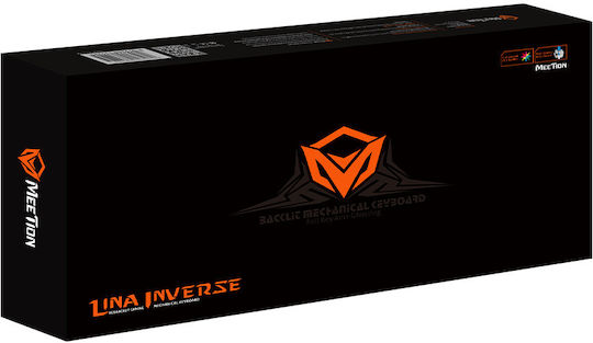 Meetion MK20 Gaming Μηχανικό Πληκτρολόγιο με RGB φωτισμό (Αγγλικό US) Κόκκινο