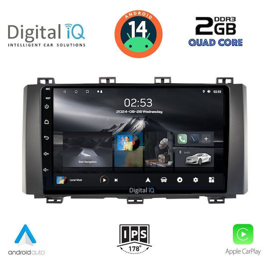 Digital IQ Sistem Audio Auto pentru Seat Ateca 2017 (Bluetooth/USB/AUX/WiFi/GPS/Apple-Carplay/Android-Auto) cu Ecran Tactil 9"