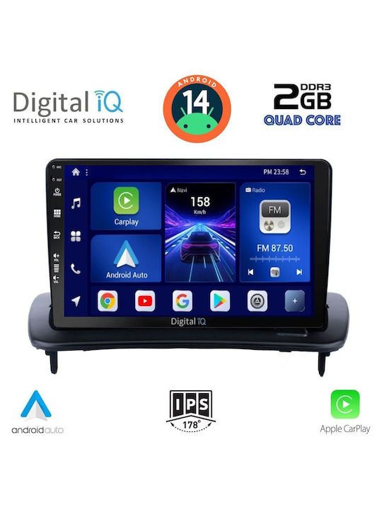 Digital IQ Ηχοσύστημα Αυτοκινήτου για Volvo C30 / S40 2004-2013 (Bluetooth/USB/AUX/WiFi/GPS/Apple-Carplay/Android-Auto) με Οθόνη Αφής 9"