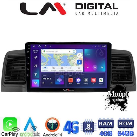 LM Digital Ηχοσύστημα Αυτοκινήτου για Toyota Corolla 2000-2007 (Bluetooth/USB/WiFi/GPS/Apple-Carplay/Android-Auto) με Οθόνη Αφής 9"