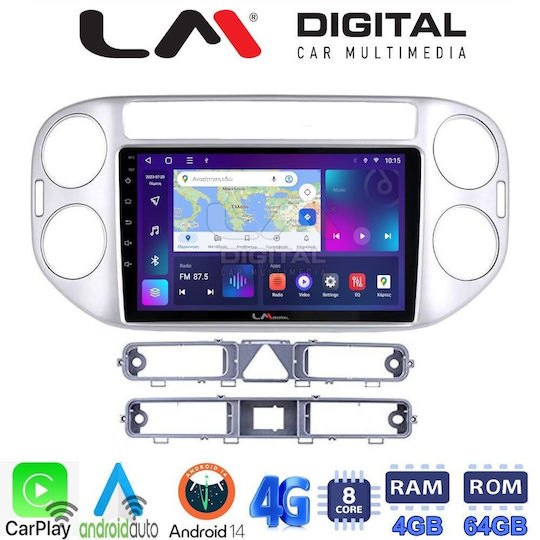 LM Digital Car Audio System for Volkswagen Tiguan / Golf Plus 2007-2016 (Bluetooth/USB/WiFi/GPS/Apple-Carplay/Android-Auto) with Touch Screen 9"