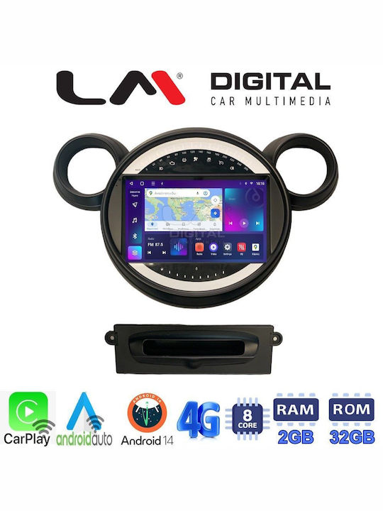 LM Digital Auto-Audiosystem für Mini Clubman / Landsmann / Paceman / Kooper 2013-2016 (Bluetooth/USB/WiFi/GPS/Apple-Carplay/Android-Auto)