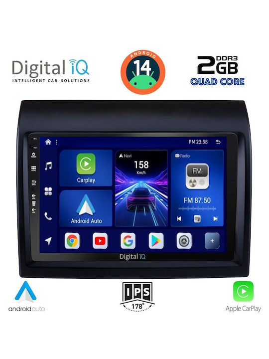 Digital IQ Car Audio System for Peugeot Boxer Fiat Ducato Citroen Jumper 2011-2021 (Bluetooth/USB/AUX/WiFi/GPS/Apple-Carplay/Android-Auto) with Touch Screen 9"