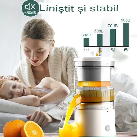 Portable Citrus Juicer Arvada Squeezepro Yw-yzj 80w 18,000 Rpm Portable 2400 Mah Battery 7.4v Capacity 500ml White