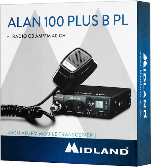 Midland Alan 100 Plus Car CB 4W with Monochrome Screen