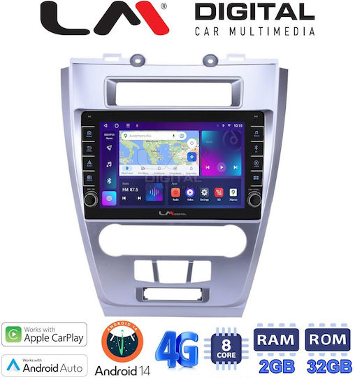 Car Audio System for Ford Fusion 2012>2017 (Bluetooth/USB/WiFi/GPS/Apple-Carplay/Android-Auto)