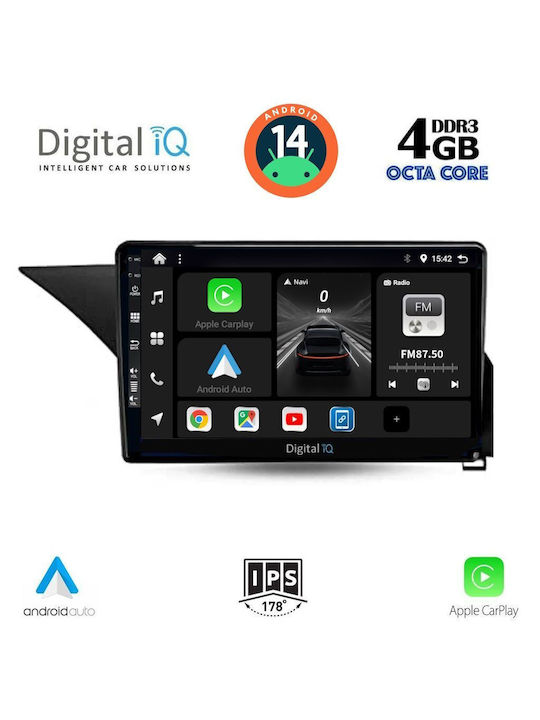 Digital IQ Car Audio System for Mercedes-Benz E Class 2009-2016 (Bluetooth/USB/WiFi/GPS/Apple-Carplay/Android-Auto) with Touch Screen 10"