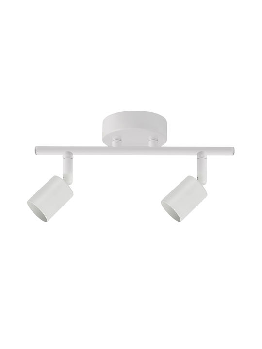 Fos me Irma II Double Spot with Socket GU10 in White Color
