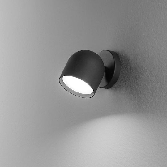 Ideal Lux Μονό Σποτ με Ντουί GX53 σε Μαύρο Χρώμα