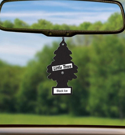 Little Trees Car Air Freshener Tab Pendand Black Ice