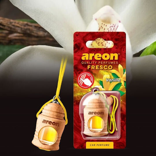 Areon Car Air Freshener Pendand Liquid Fresco Vanilla 4ml