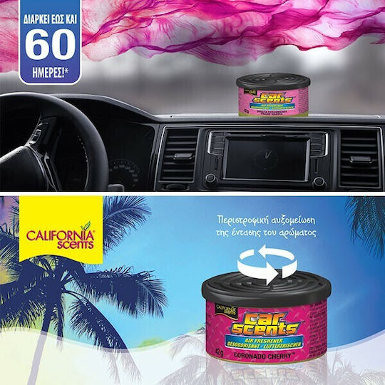 California Scents Air Freshener Can Console/Dashboard Car Scents Concord Cranberry 42gr