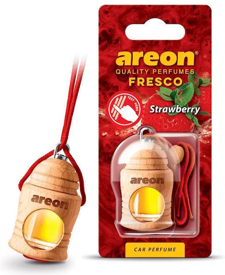 Areon Car Air Freshener Pendand Liquid Fresco Strawberry 4ml