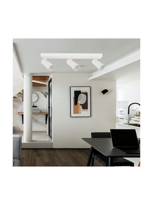 Eurolamp Single Spot with Socket GU10 in White Color