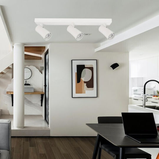 Eurolamp Single Spot with Socket GU10 in White Color