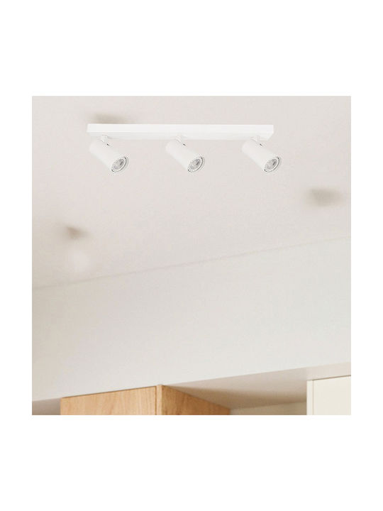 Eurolamp Single Spot with Socket GU10 in White Color