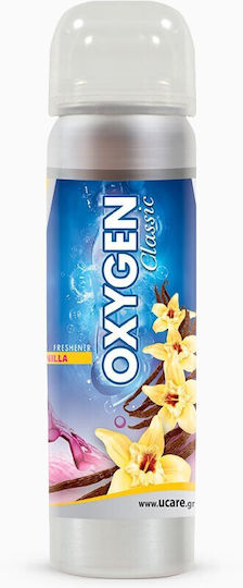 Ucare Αρωματικό Σπρέι Αυτοκινήτου Oxygen Classic Vanilla 75ml