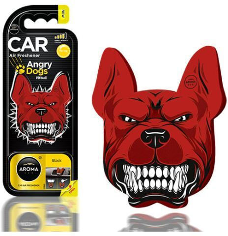 Aroma Car Αρωματική Καρτέλα Κρεμαστή Αυτοκινήτου Angry Dogs Black