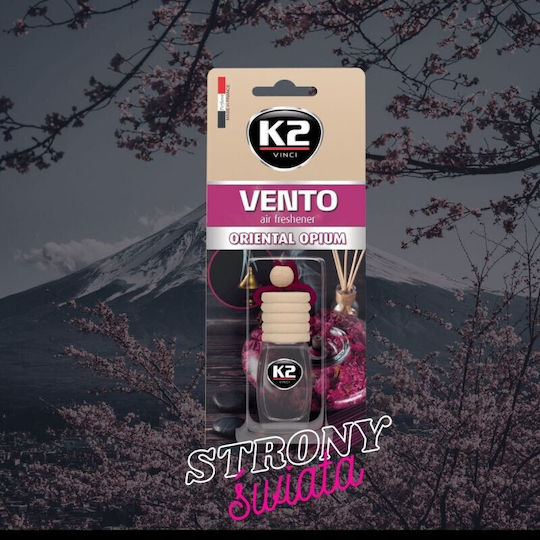 K2 Car Air Freshener Pendand Liquid Vento Oriental Opium 8ml