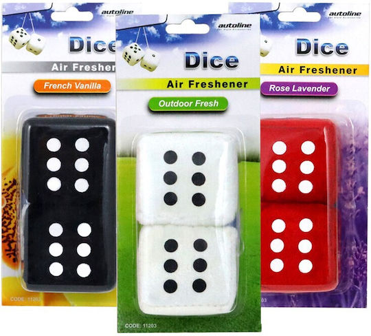 Autoline Αρωματικό Κρεμαστό Αυτοκινήτου Funky Dice Levanda