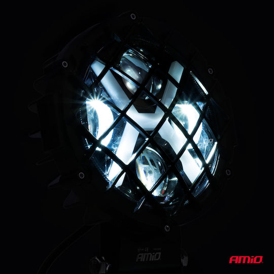Προβολεας Εργασιας Στρογγυλος X-light 5.500lm 9>36v 60w 6.000k 9 Led Φ170x170x65mm 4 Χρησεων Αμιο 1 Τεμ