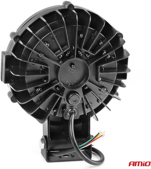 Προβολεας Εργασιας Στρογγυλος X-light 5.500lm 9>36v 60w 6.000k 9 Led Φ170x170x65mm 4 Χρησεων Αμιο 1 Τεμ