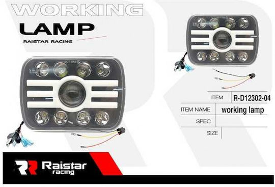 Raistar Rectangularς Faruri Auto LED 45W 19.5cm cu Alb Iluminare 1buc