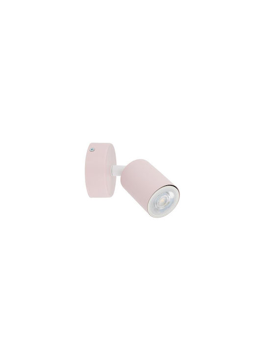 TK Lighting Μονό Σποτ με Ντουί GU10 σε Ροζ Χρώμα