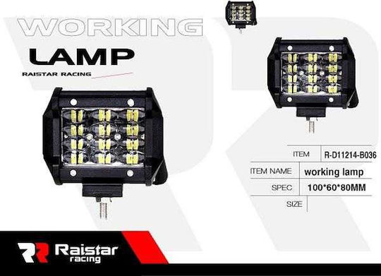 Raistar Squareς Waterproof Headlights Car LED 36W 10cm 1pcs