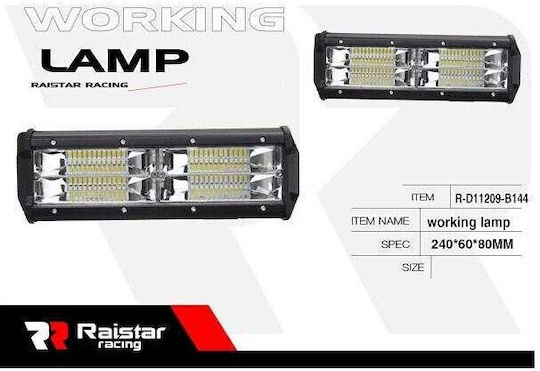 Raistar Faruri Auto în formă de Bară LED 144W 24cm 1buc