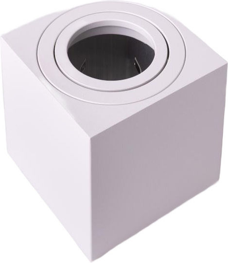 Eco Light Einzel Spot mit Fassung GU10 in Weiß Farbe