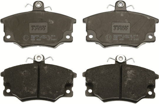 Trw Front Brake Pad Set Alfa Romeo Fiat 66.5mm Height 104.4mm Width 17.1mm Thickness Caliper Bolts