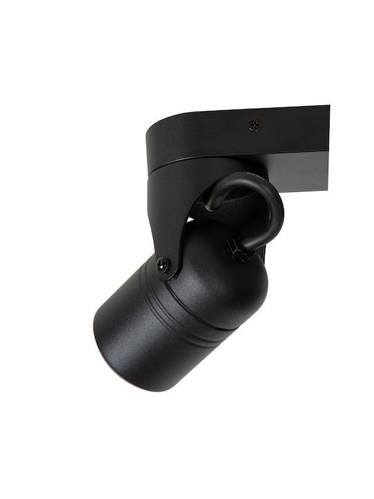 Lucide Lightning Niort Διπλό Σποτ με Ντουί GU10 σε Μαύρο Χρώμα