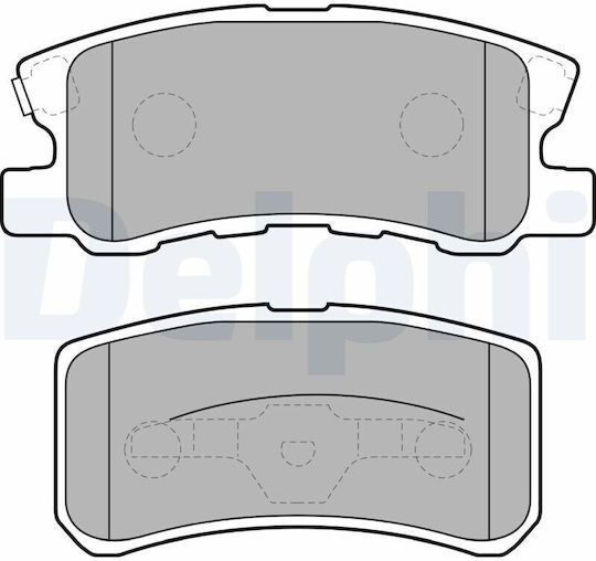 Delphi Brake Pad for Citroen C4 Aircross / C-Crosser Dodge Avenger Jeep Compass Lancia Flavia