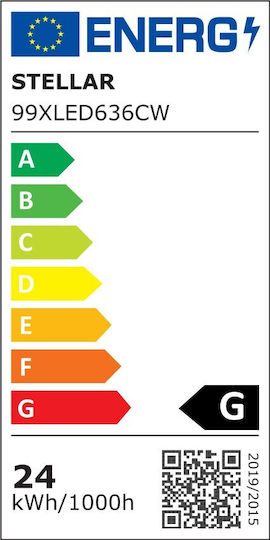 Elmark Квадрат Вграден LED Панел 24W с Студено бяло Светлина 6400К 29.6x29.6см.