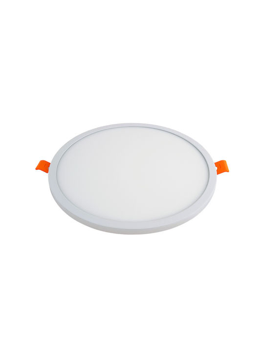 Lucas Rotund Încastrat Panou LED Putere 24W cu Alb Rece Lumini 30x30cm.