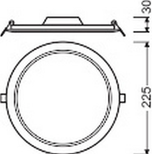 Ledvance Round LED Panel 18W with Natural White Light 4000K