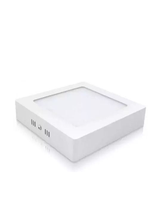 Fos me Τετράγωνο Εξωτερικό LED Panel 24W με Φυσικό Λευκό Φως 4000K 30x30εκ.