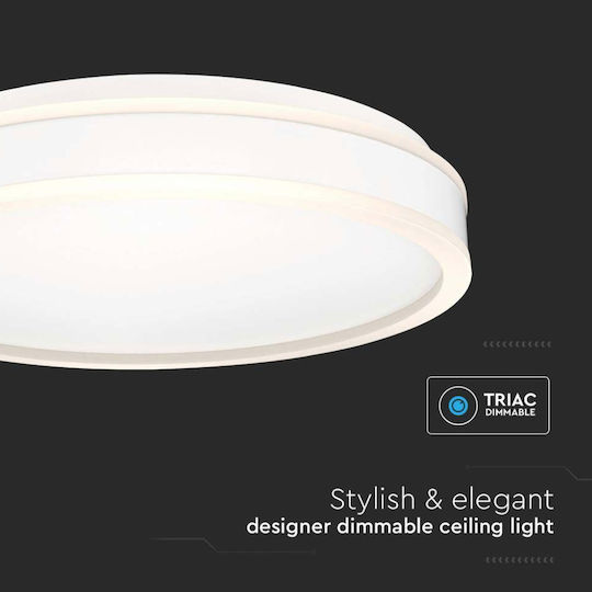 V-TAC Кръгла На открито LED Панел 24W с Неутрално бяло Светлина 4000К 45см.