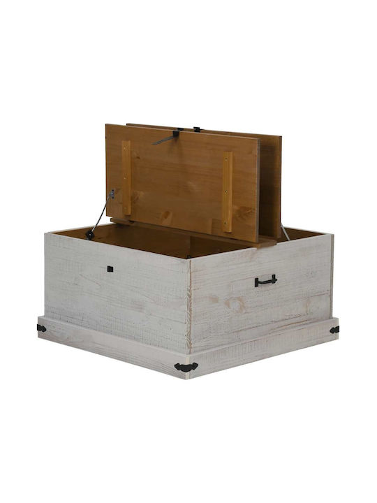 vidaXL Trunchi decorativ Lemn Alb 91x47x47buc
