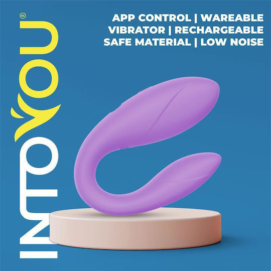 IntoYou Mini Vibrator for Couples with Remote Control 9.2cm Purple