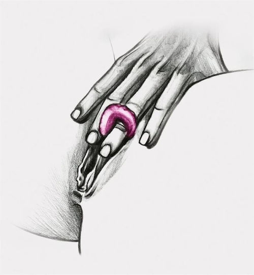 Fun Toys Gring Xl Finger Vibrator Sweet Raspberry Δονητής Δακτύλου Μωβ
